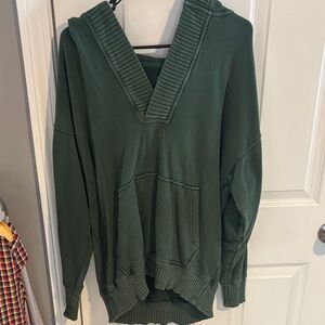 Aerie V-Neck Green Sweater